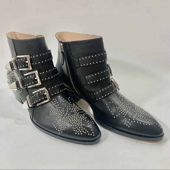 Chloe Susanna Studded Boots - Picture 2 of 8
